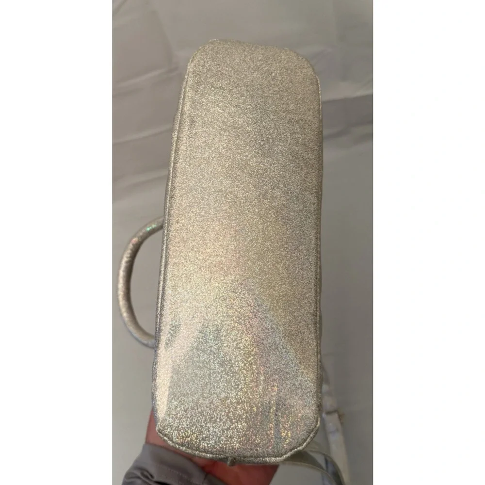 Original Justice Girl's Initial Letter A Glitter Pink Shoulder Strap Bag Purse